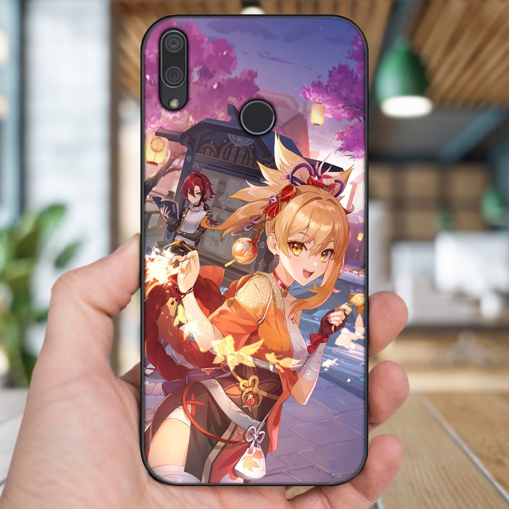 Ốp lưng Huawei Y9 2019 viền đen in hình Yoimiya Genshin Impact