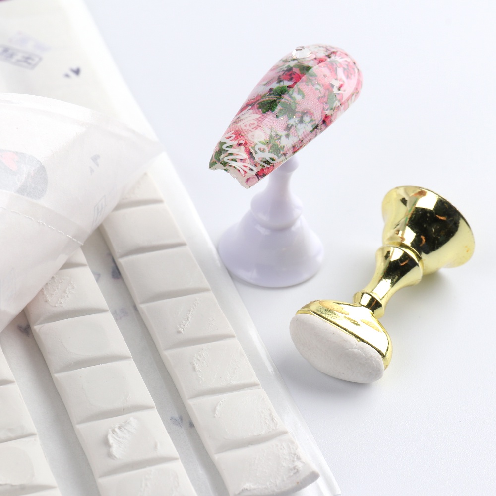 1 Túi Giá Đỡ Đất Sét Dùng Trưng Bày Móng Tay Giả Tiện Dụng