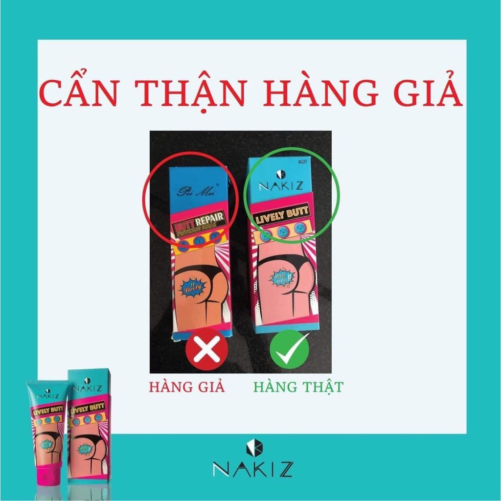 Kem xoá thâm NAKIZ CHÍNH HÃNG THÁI, xử lý mụn & thâm mông, bẹn, nách, nhũ hoa