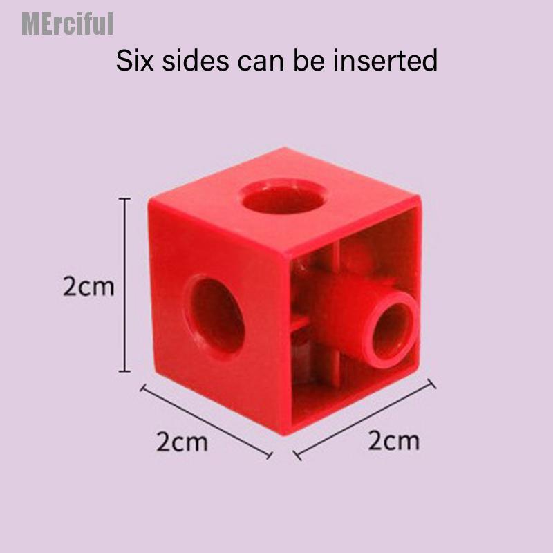 100 Khối đồ chơi học toán 10 màu cho bé