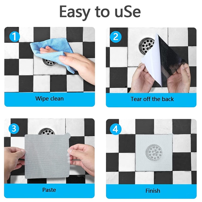 Set 25 Miếng Dán Chặn Tóc Dùng Một Lần Cho Bồn Rửa Nhà Bếp