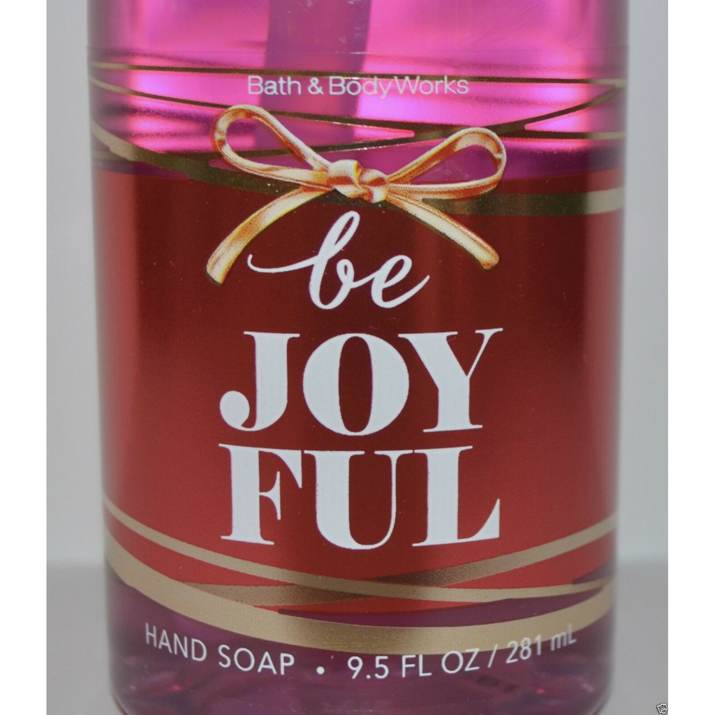 Xà phòng rửa tay diệt khuẩn Bath &amp; Body Works Be Joyful Hand Soap 281ml (Mỹ)