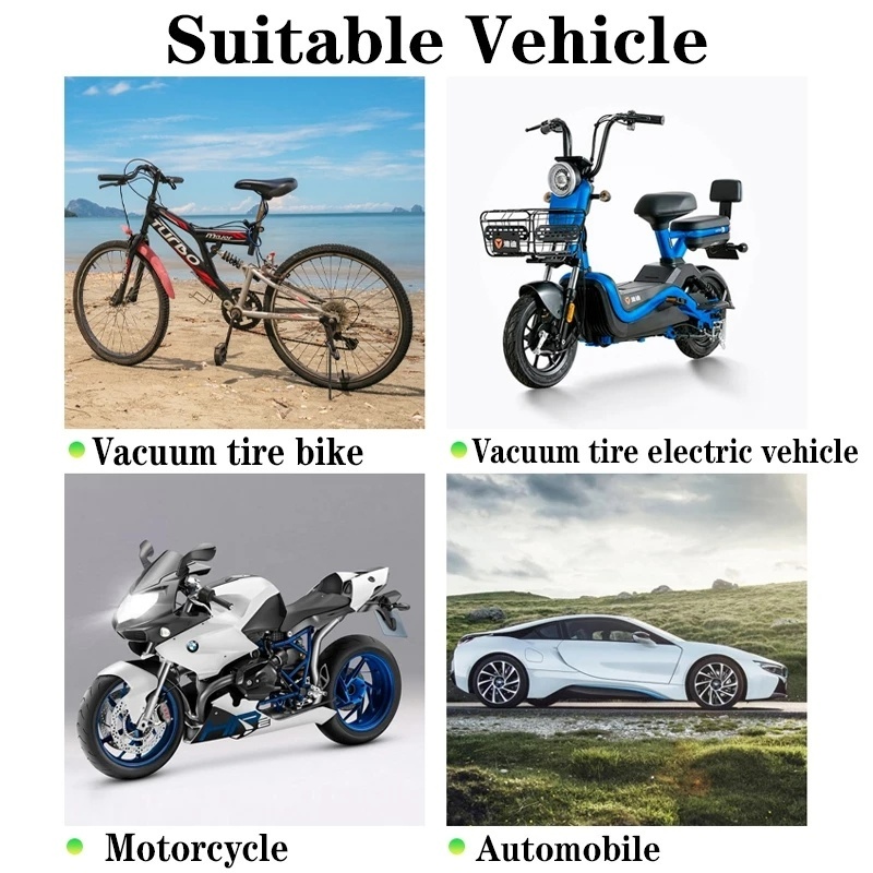 Set 1 / 4 Nắp Van Bánh Xe Hơi / Xe Máy Màu Xanh Lá Huỳnh Quang Chống Bụi Bẩn Thông Dụng