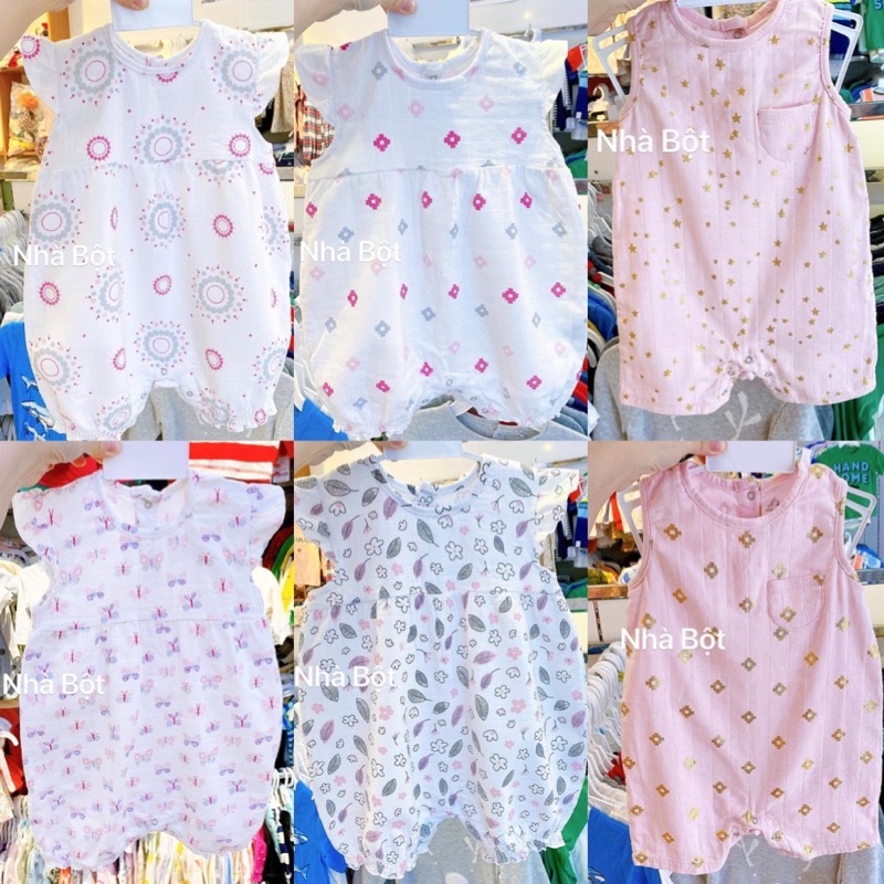 [mã SRMA9673 giảm 50% tối đa 20k đơn 0đ]Siêu phẩm Body đùi xô cotton cho bé gái 9-24m