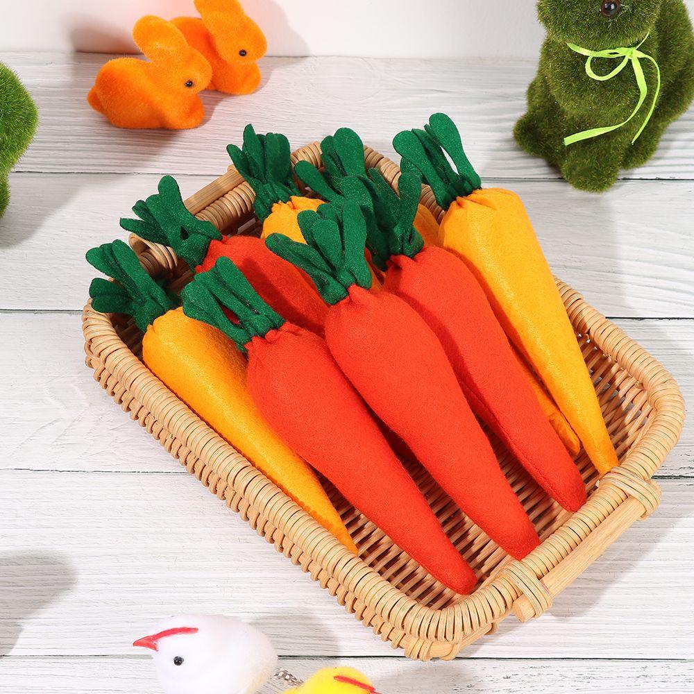 WONDER Cloth Carrot Flag Pulling Handcrafts Garden Pendant DIY Ornaments