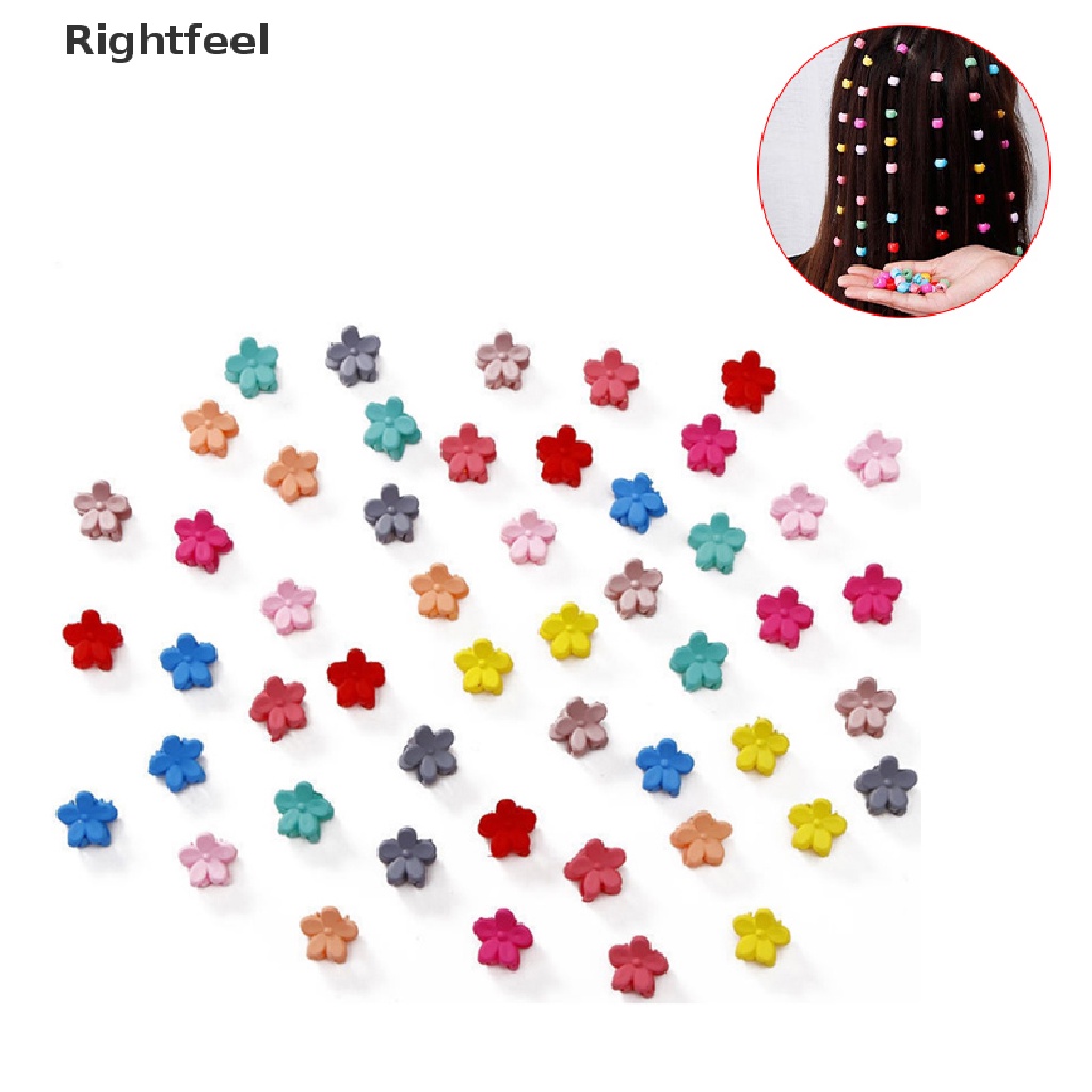 Set 50 Kẹp Tóc Càng Cua Đính Hoa / Thỏ Mini Dễ Thương Cho Bé Gái