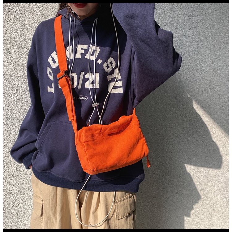 Túi đeo chéo kaki hình chữ nhật size nhỏ