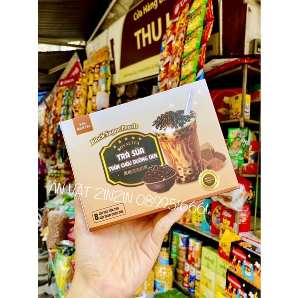 TRÀ SỮA TỰ PHA BẢN MILK TEA HỘP 8 SET