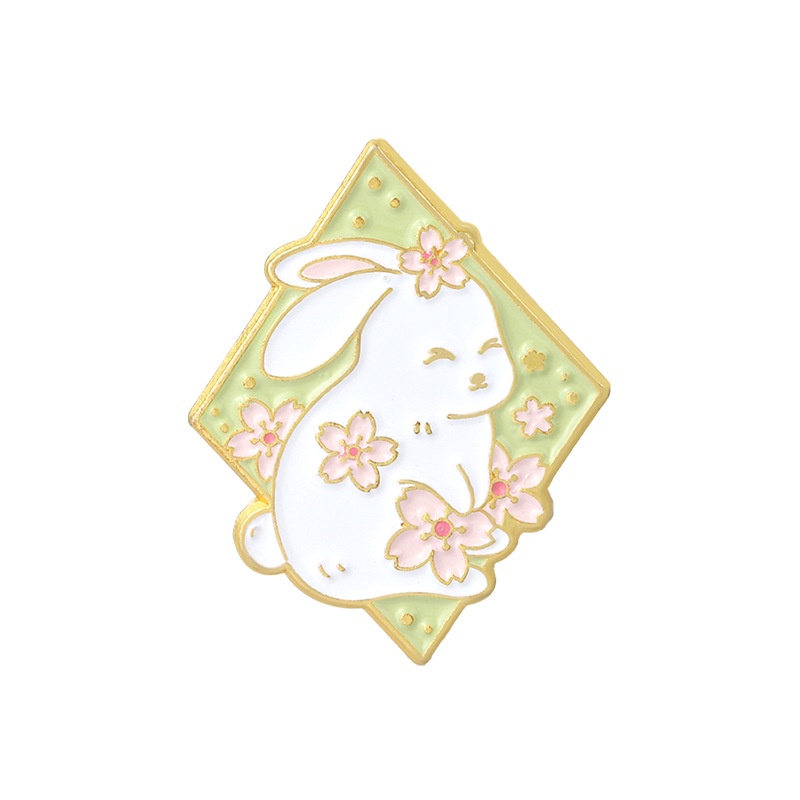 Trâm Cài Áo Hình Thỏ Mèo Dễ Thương Phong Cách Nhật Bản