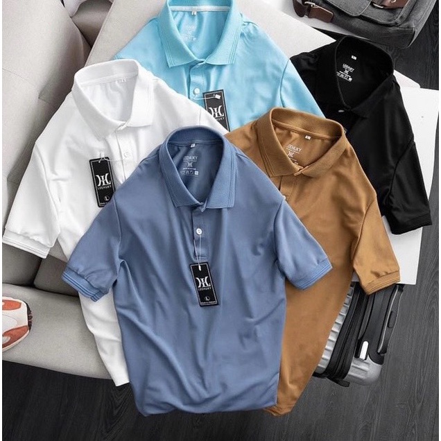 ÁO POLO NAM BASIC CHẤT VẢI CÁ SẤU THÔNG THOÁNG, THOÁT MỒ HÔI TỐT Ạ