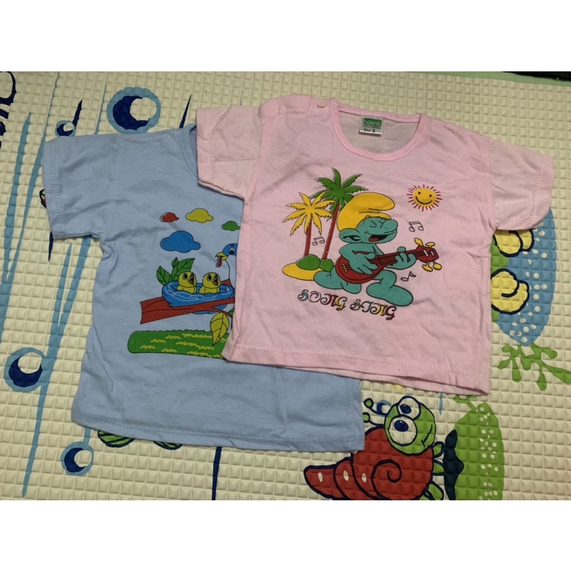 Áo sơ sinh cài vai, màu, tay ngắn cho bé từ 3 - 17kg