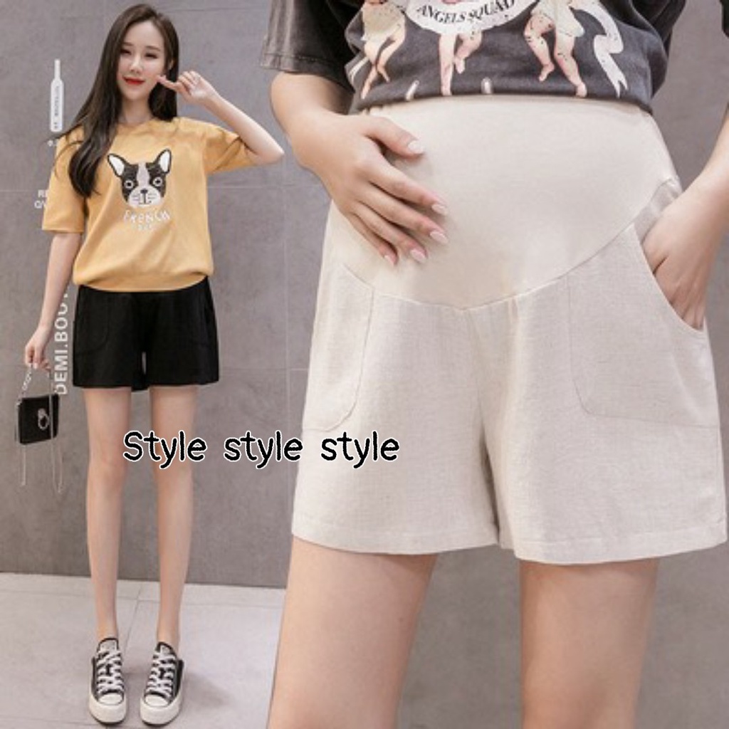 Quần bầu SOOC ĐŨI siêu mát túi ỐP TRƯỚC cực xinh có chun và cúc điều chỉnh SĐ2030