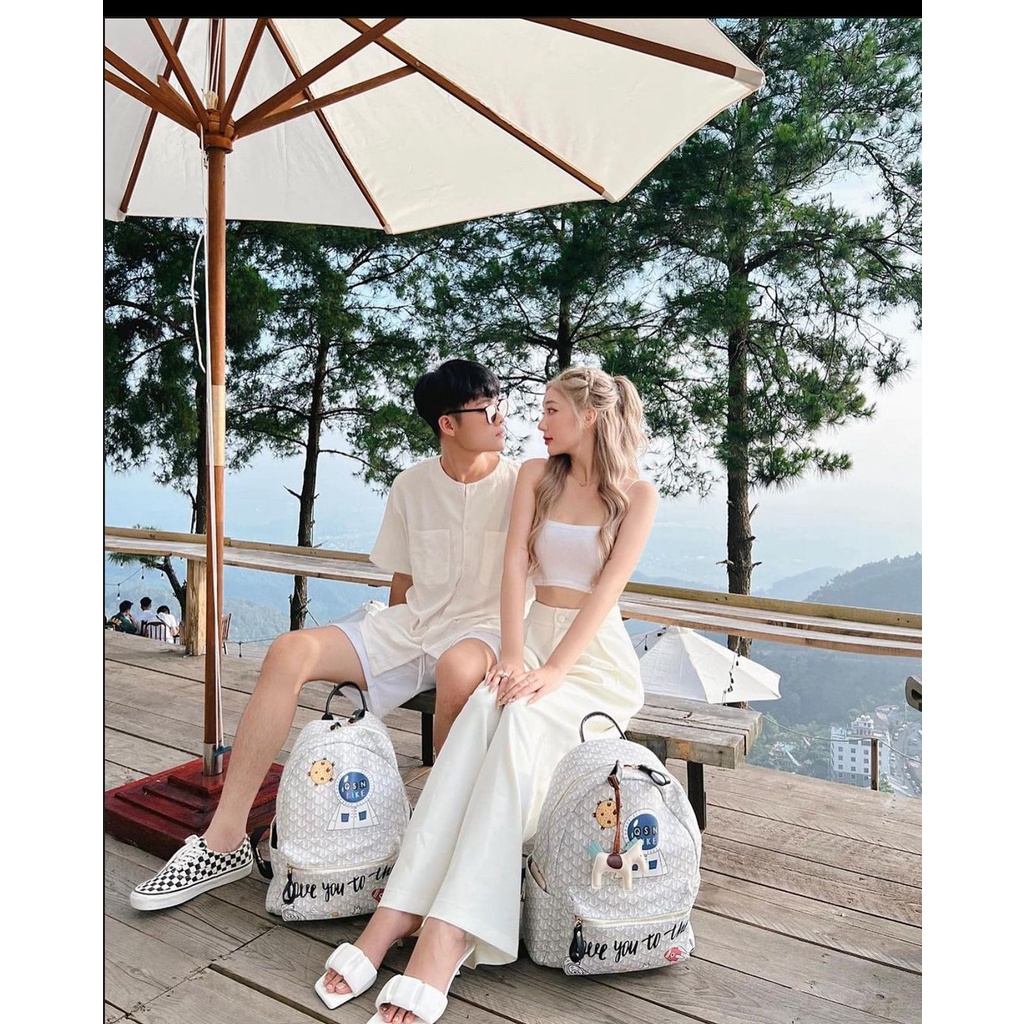 Balo QSN chính hãng trang trí với ngựa siêu xinh