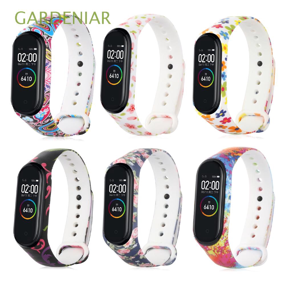 Dây đeo in hoa nhí thay thế cho Xiaomi Mi Band 4 3