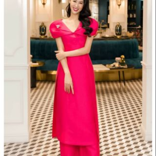 Vải tafta hồng sen