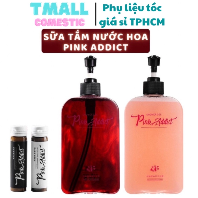 Sữa tắm nước hoa PiNK ADDICT 420ML DIY tự pha Hương thơm quyến rũ và bí ẩn Lưu hương lâu dưỡng ẩm sáng da mờ thâm