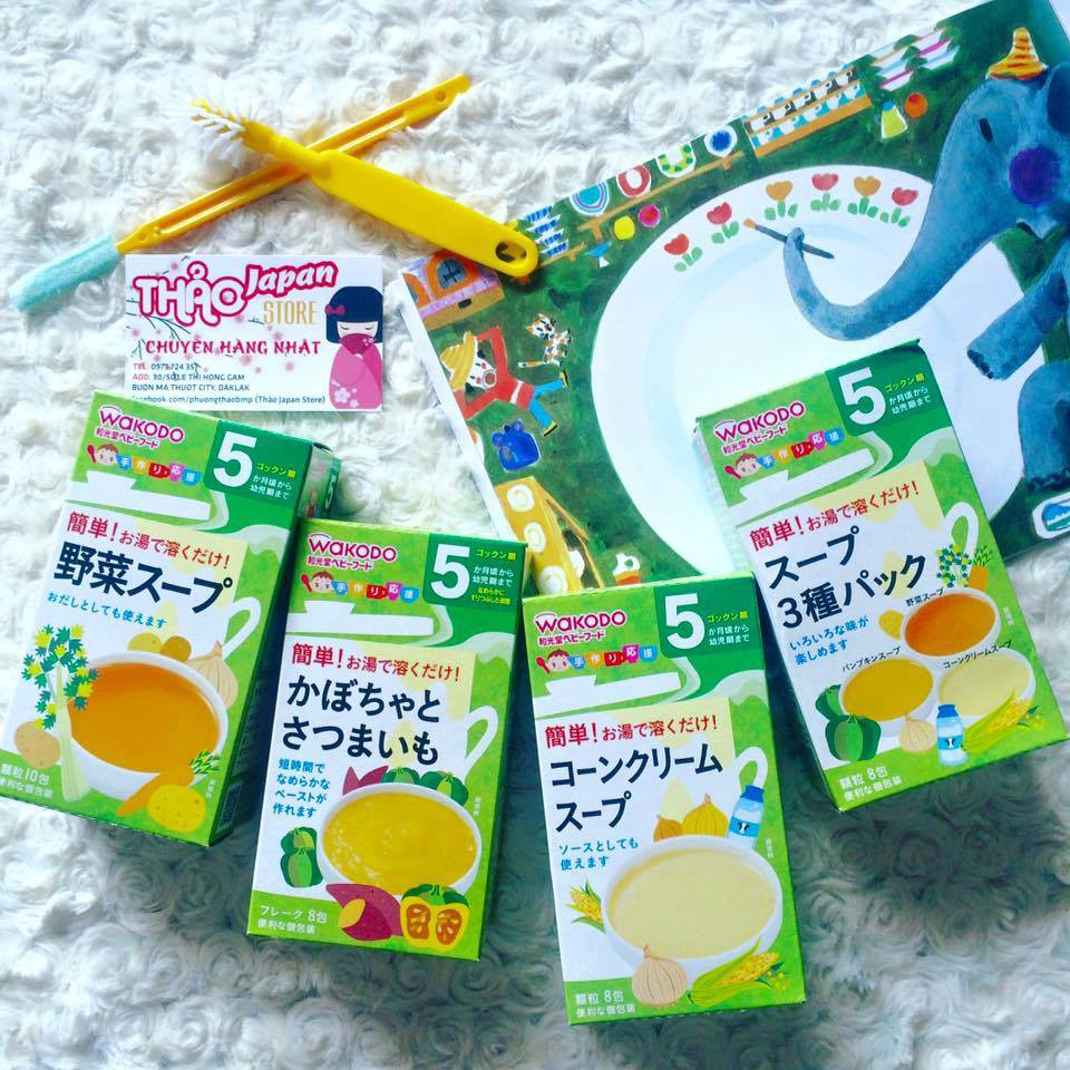 Bột nước dùng Daishi Wakodo cho bé 5m +