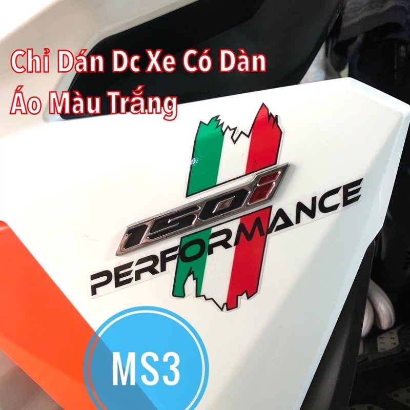 Tem Performance ITALY / AMG / ĐỨC / PHÁP decal pvc cao cấp SHIN LUNG công nghệ in Nhật Bản chống thấm dán xe hơi, xe máy