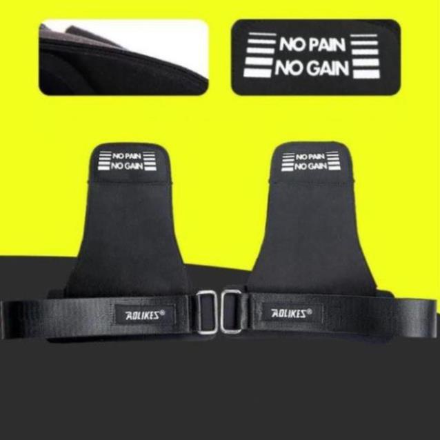 [GIÁ TỐT NHẤT] Phụ Kiện Gym Aolikes Dây kéo lưng bảo vệ bạn tay No Pain 2 chiếc (7639). TPBS