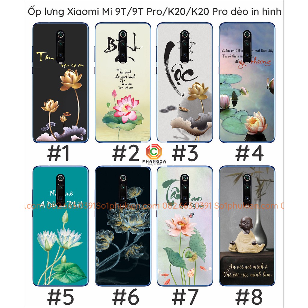Ốp lưng Xiaomi Mi 9T / 9T Pro / K20 / K20 pro dẻo trong in hình ( Phần 2)