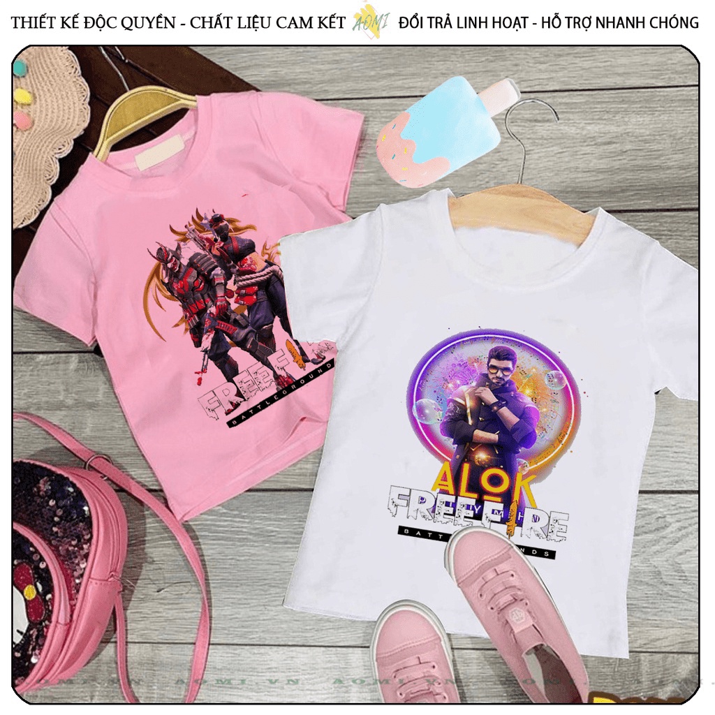 ÁO THUN FREE FIRE UNISEX PHÔNG NAM NỮ GIA ĐÌNH CẶP ĐÔI CÓ SIZE TRẺ EM CHO BÉ TRAI GÁI  3158 Store