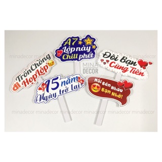 Bảng Hashtag Cầm Tay - Combo Theo Set - Size Mini