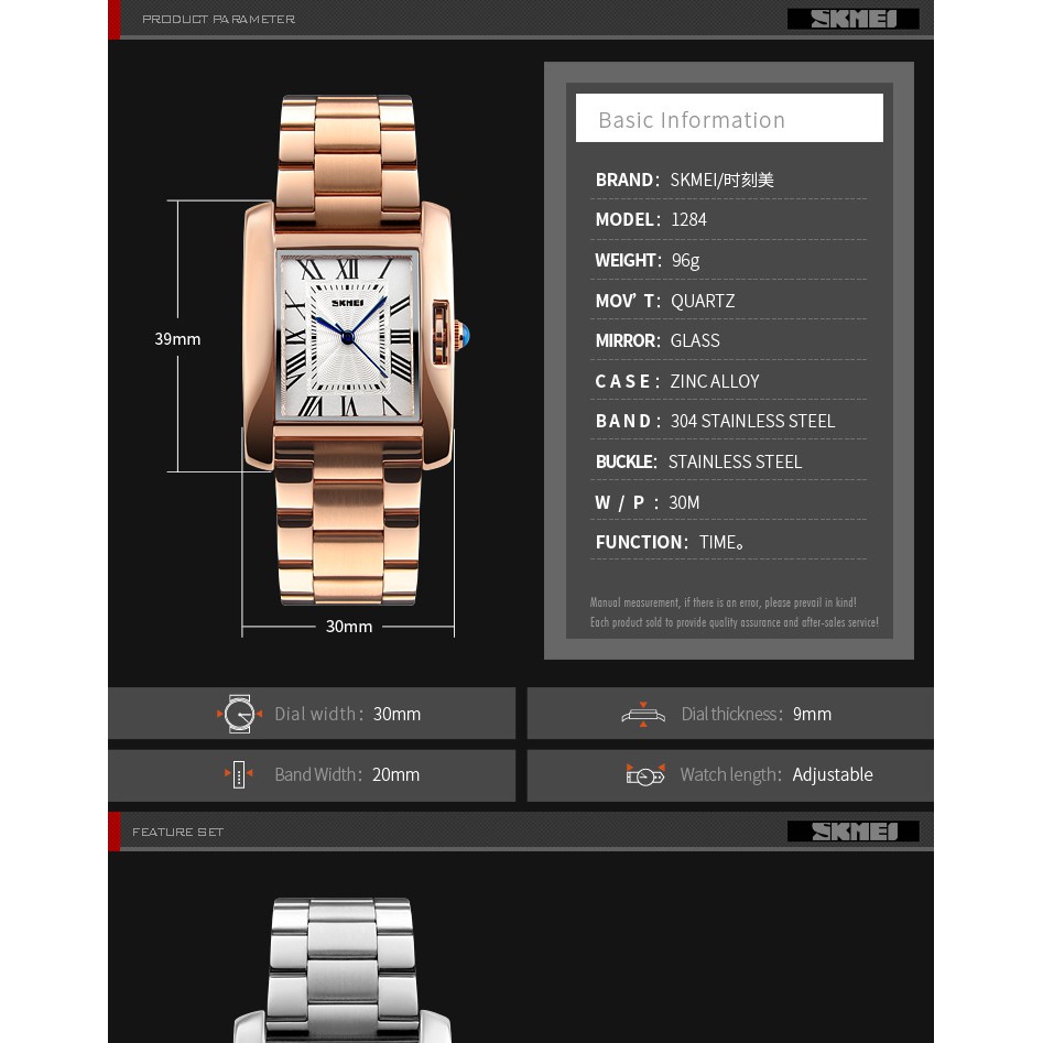 Đồng Hồ Nữ Luxury Skmei 1284