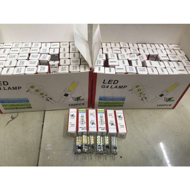 Bóng Led G4 Lamp chân ghim 3W ánh sáng trắng , vàng