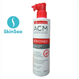 Sữa rửa mặt làm sạch da dịu nhẹ acm sébionex cleansing gel 200 ml