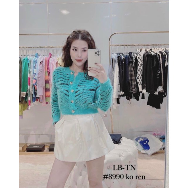 Chân váy da đai F hàng QCL1