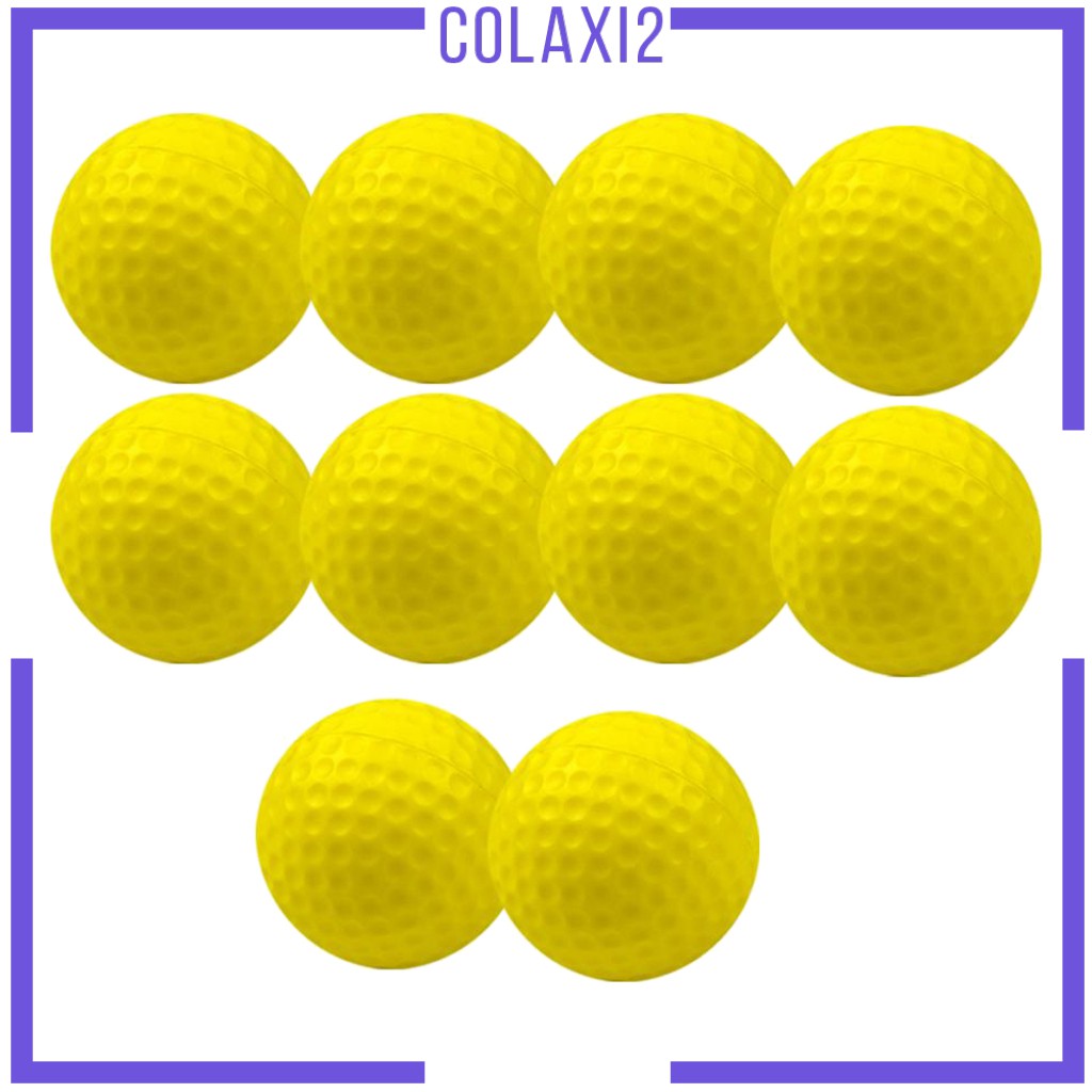 Set of 10 Golf Practice Ball Outdoor Sports PU 1.65inch for Training Aid