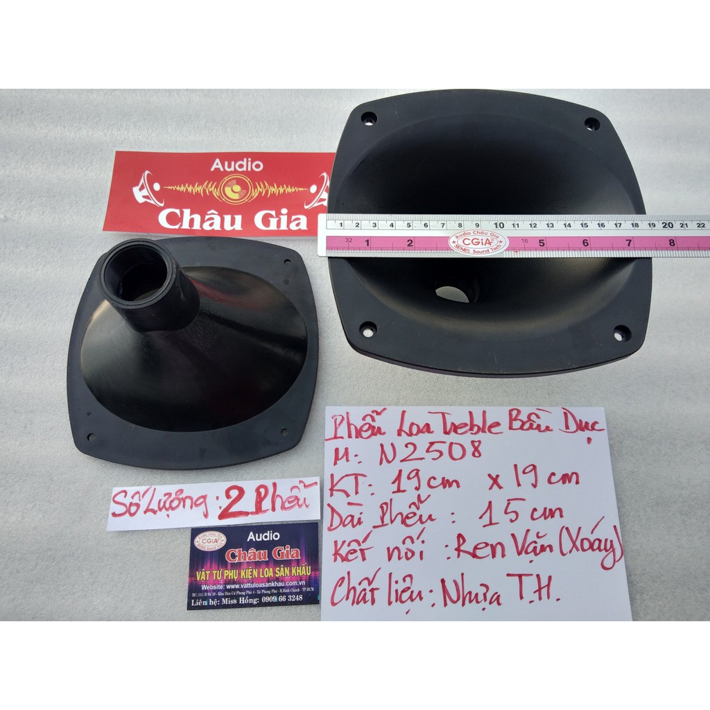 Phễu loa treble bầu dục 2 cái Audio Châu Gia
