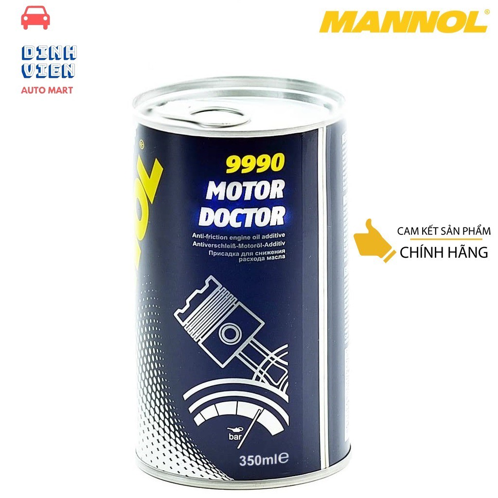 [Cao Cấp] Tăng Độ Nhờn Của Nhớt, Giảm Ma Sát, Tăng Công Suất MANNOL 9990 Motor Doctor 350ML