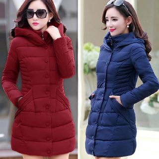 Freeship 99k TQ_Áo phao nữ dáng dài
