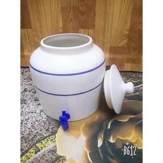 Bình đựng nước sứ Bát Tràng 10l