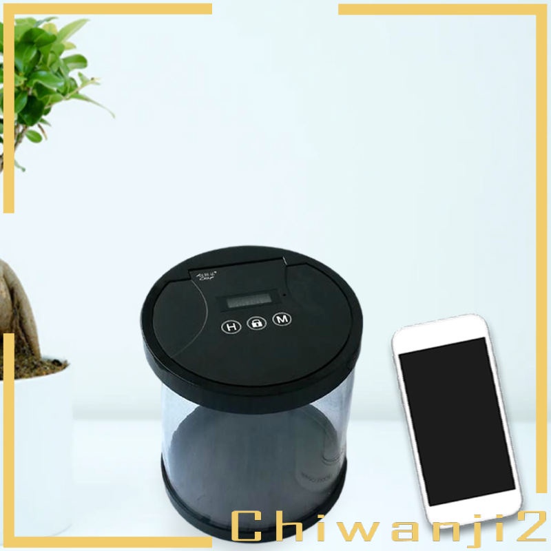 [Chiwanji2] 1 Hộp Đựng Đồ Ăn Vặt Đa Năng Có Khóa Thời Gian