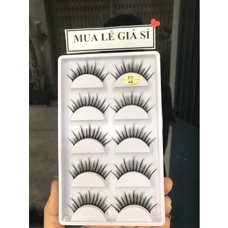 Lông Mi Giả Chồn Tự Nhiên 6D Cao Cấp 5 Cặp Mi Mềm Nhẹ