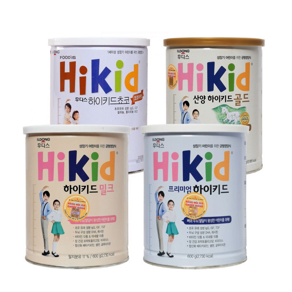 SỮA BỘT HIKID HÀN QUỐC ĐỦ VỊ 600-700G