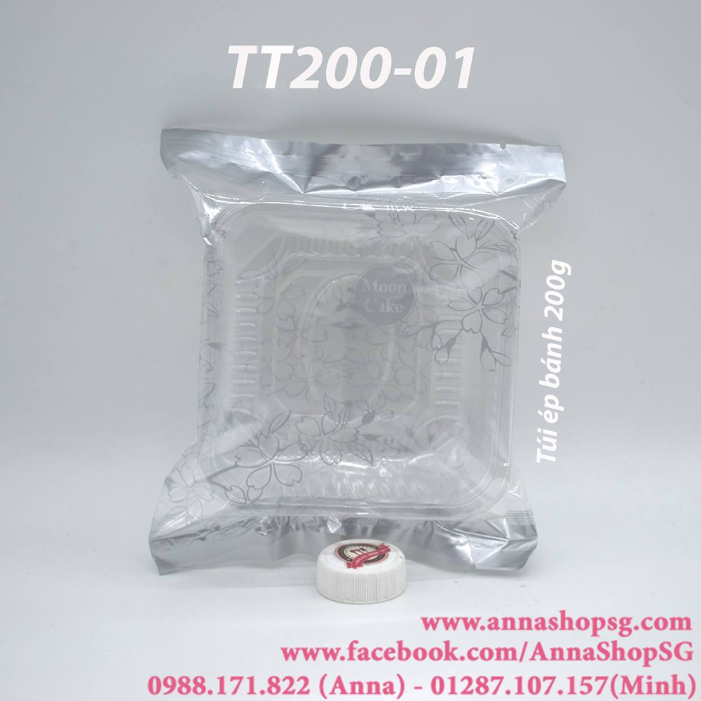 100c TÚI ÉP BÁNH 200g MÀU BẠC TT200-01