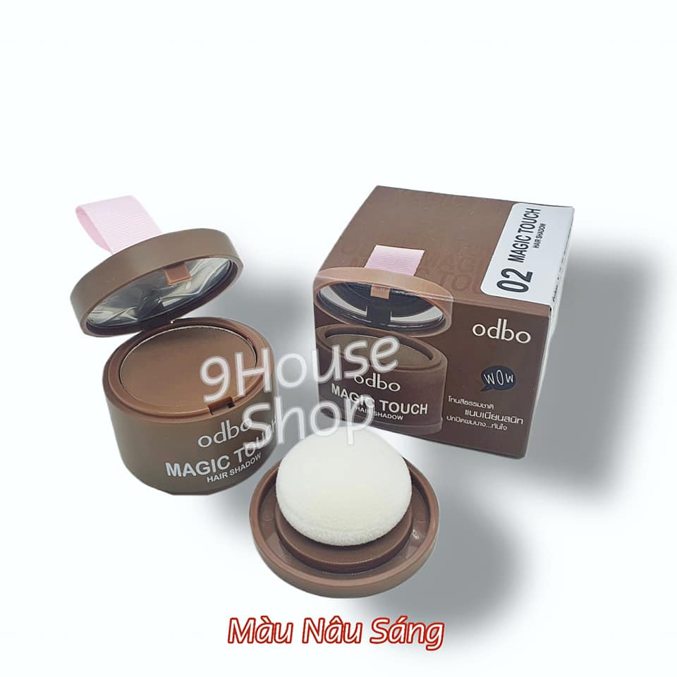 01 Phấn Che Khuyết Điểm Tóc Thưa &amp; Hói ODBO Magic Touch Hair Shadow