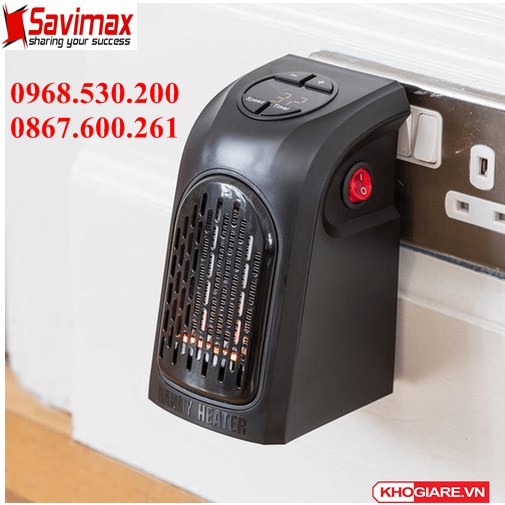 [QUÀ TẶNG MÙA ĐÔNG-RẺ VÔ ĐỊCH] -Quạt sưởi mini Handy Heater làm ấm nhanh(Loại tốt) có hẹn giờ +tiết kiệm điện -400w