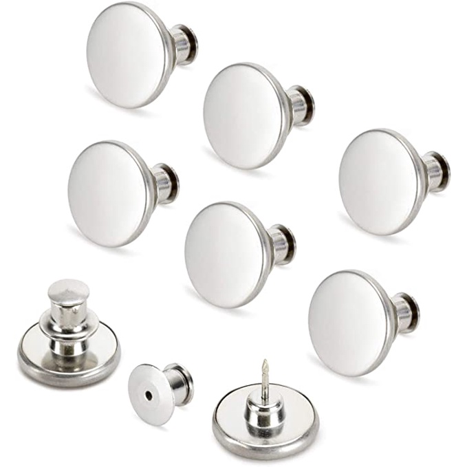 Bộ 4 Nút Kim Loại Có Thể Tháo Rời 17mm Thay Thế Cho Quần Jean Phong Cách Retro