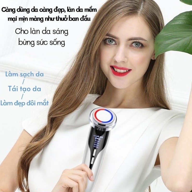 Máy massage mặt - mát xa mặt HOMZ Máy rửa mặt - đẩy tinh chất dưỡng chất bản cải tiến 2151 - BH 12 tháng | BigBuy360 - bigbuy360.vn