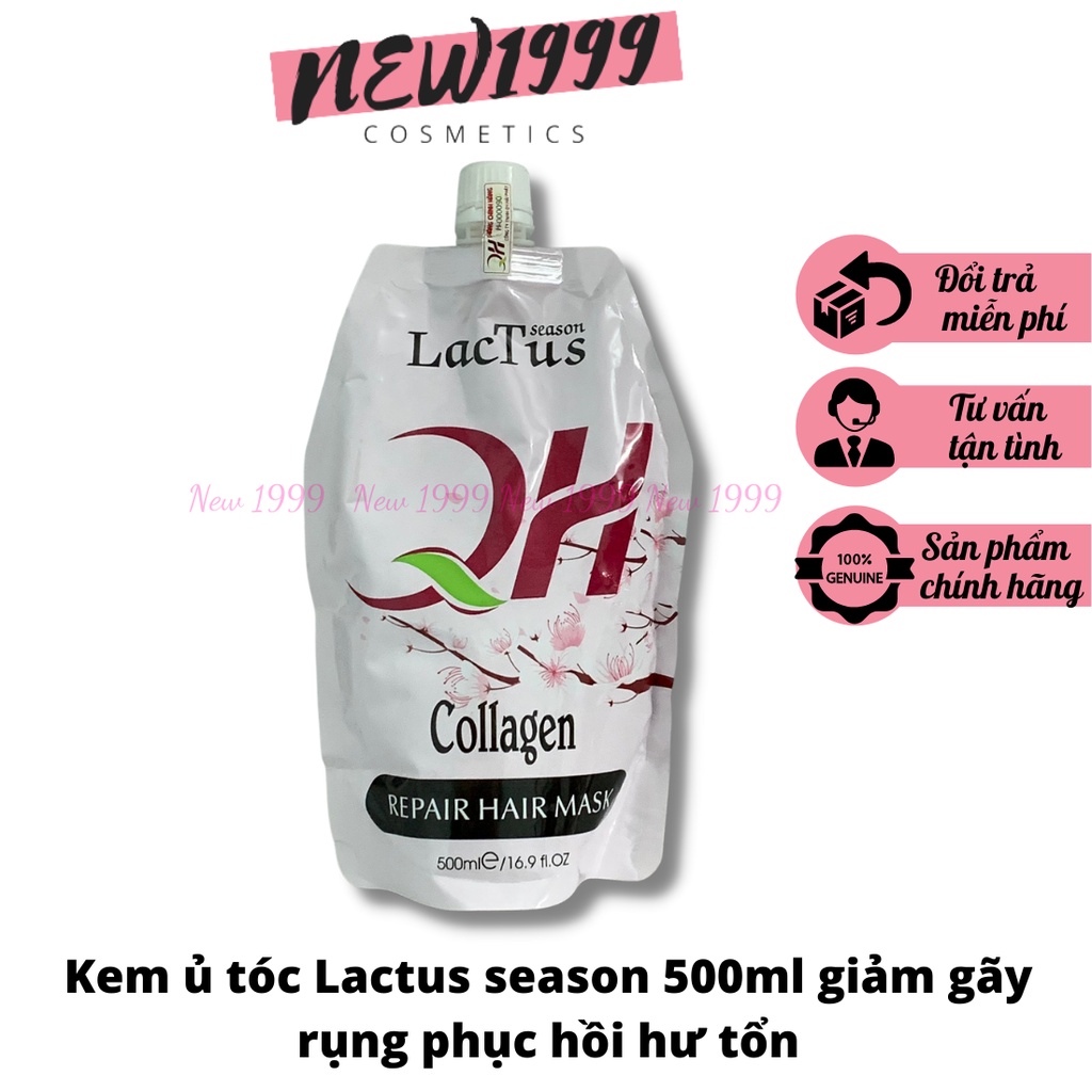 Kem ủ tóc Lactus season 500ml giảm gãy rụng phục hồi hư tổn chống xơ rối và tăng cường độ ẩm