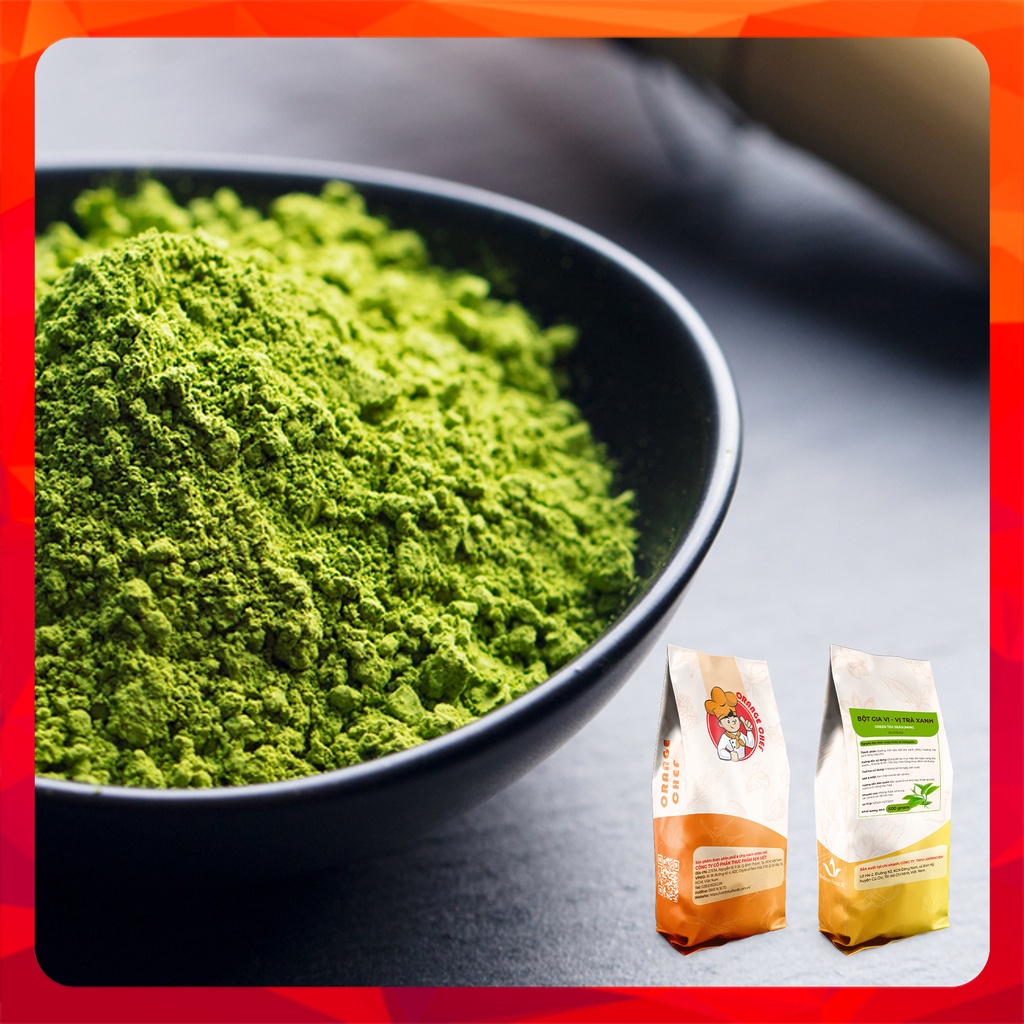 Bột Gia Vị - Vị Trà Xanh Green Tea Seasoning [Orange Chef] Túi 500g