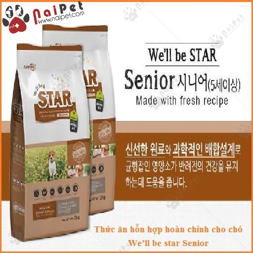 Thức Ăn Hỗn Hợp Cho Chó We’ll Be Star Senior 400g