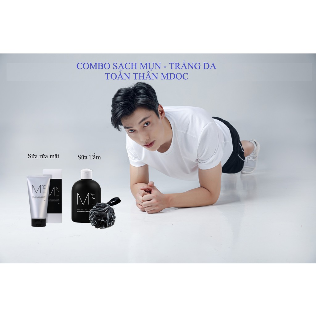 Combo Sữa Tắm Trắng Da Sạch Mụn MdoC
