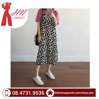 Váy yếm 2 dây hoa cúc