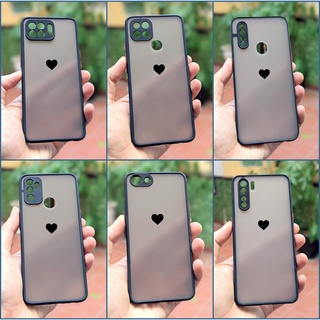 Ốp Lưng Viền Dẻo, Trái Tim, Bảo Vệ Camera OPPO A15/A15s/A31/A32/A37/A71/A83/A91/A93