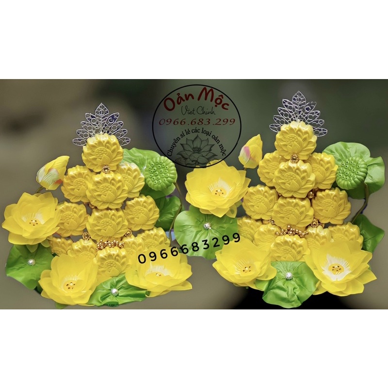 Oản mộc-  Tháp sen 5 tầng, 12 oản sen to